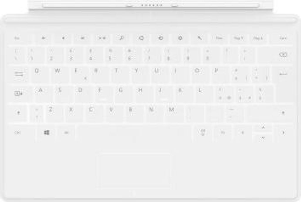 Microsoft D5S-00051, QWERTY, Surface Windows RT & Surface Windows 8 Pro, Weiß, Andocken, Docking-Anschluss, 279,4 x 188 x 3 mm