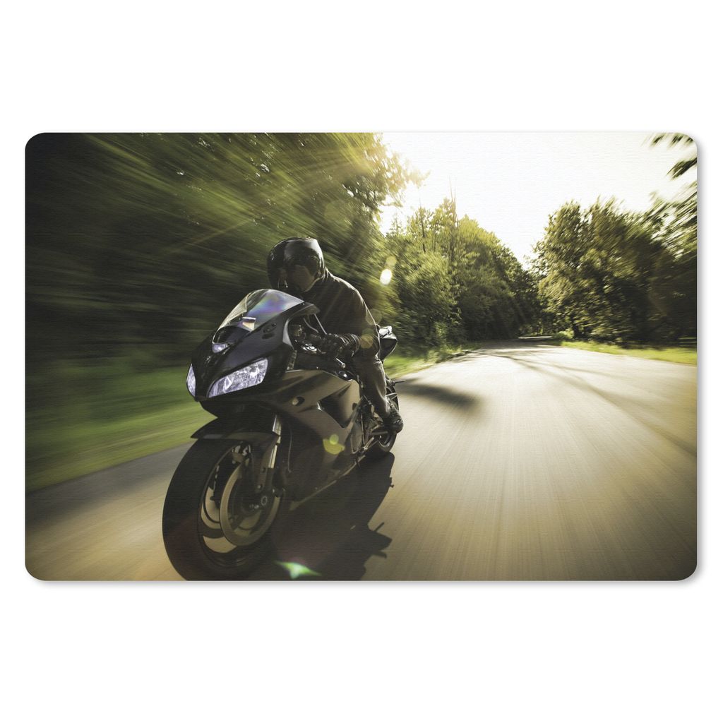 MuchoWow Mauspad Mousepad Sportliches Motorrad im Sonnenschein 27x18 cm - Mousepads - Maus Mat - Pad - Mausunterlage - Büroartikel - Desk Matten
