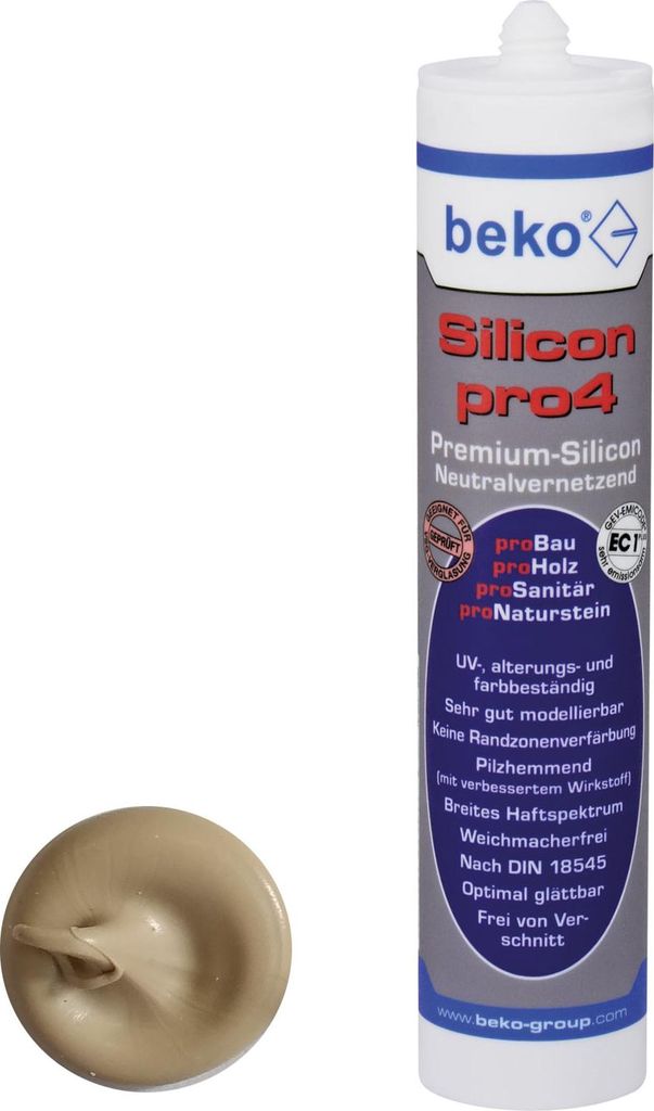 beko Silikon pro4 | Premium 310ml | eiche hell Produktbild 