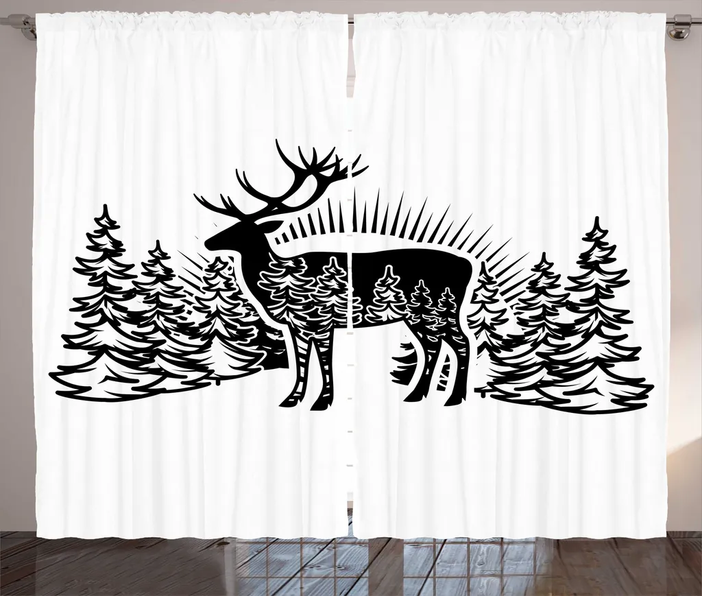 Tenda Soggiorno ABAKUHAUS Foresta Invernale 280x175 - Design Antracite