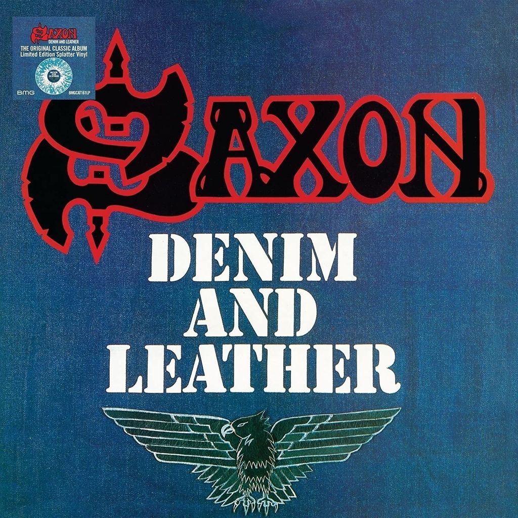 Saxon - Denim And Leather (Blue Splatter) (LP)