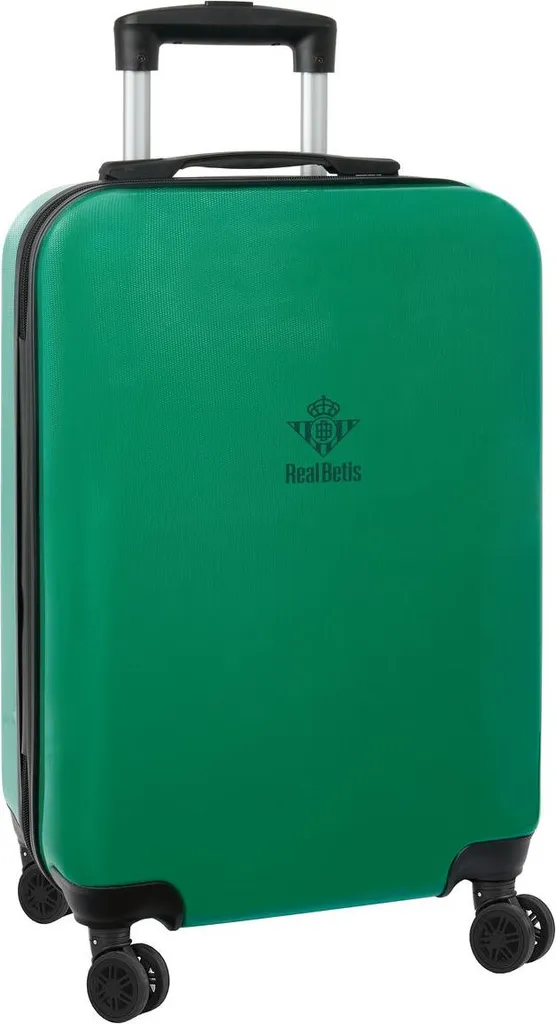 Trolley de voyage Real Betis Balompié rigide vert pour cabine avion 55cm
