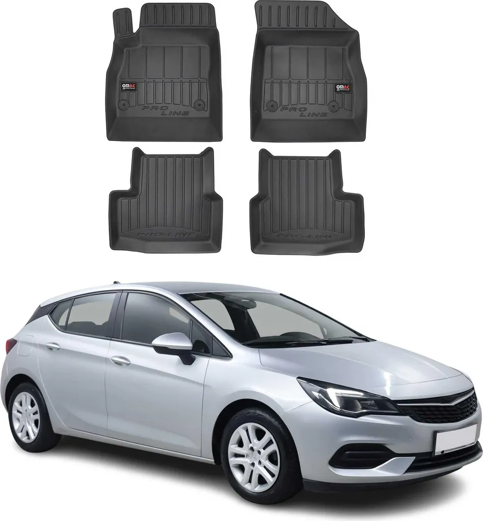 Tappetini Su Misura Opel Astra K 2015-2021 TPE Nero - Salva Valore