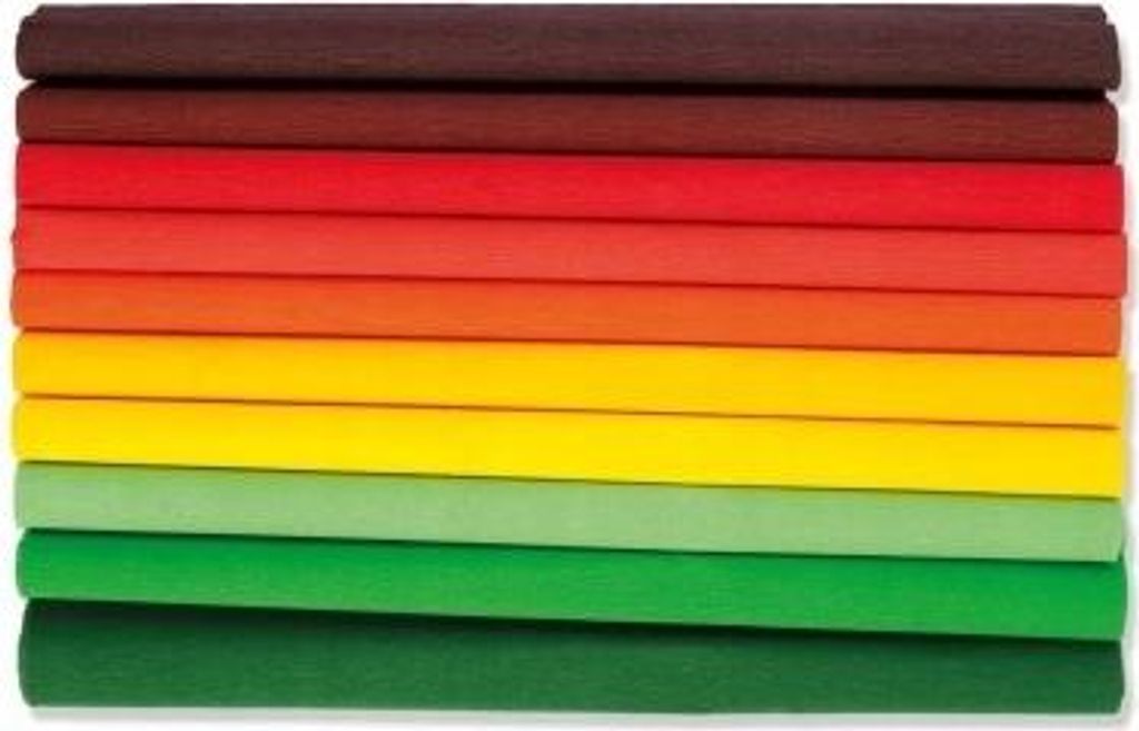 Krepppapier 25x200 cm 10 Rollen 10 Farben Mix Autumn Happy Color 3640-2521-AUTUMN