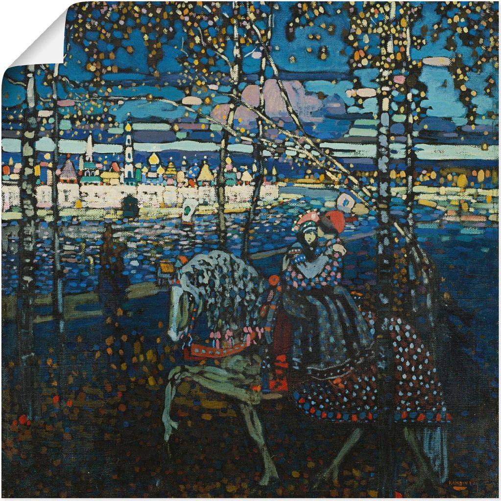 ARTland Poster Reitendes Paar. 1907 Größe: 70x70 cm