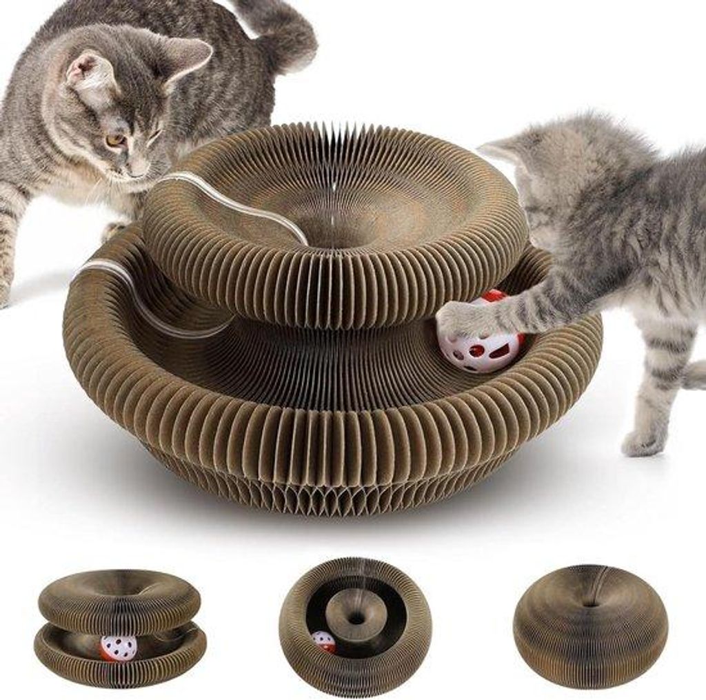 2in1 Katzenkratzer Spielzeug Faltsam