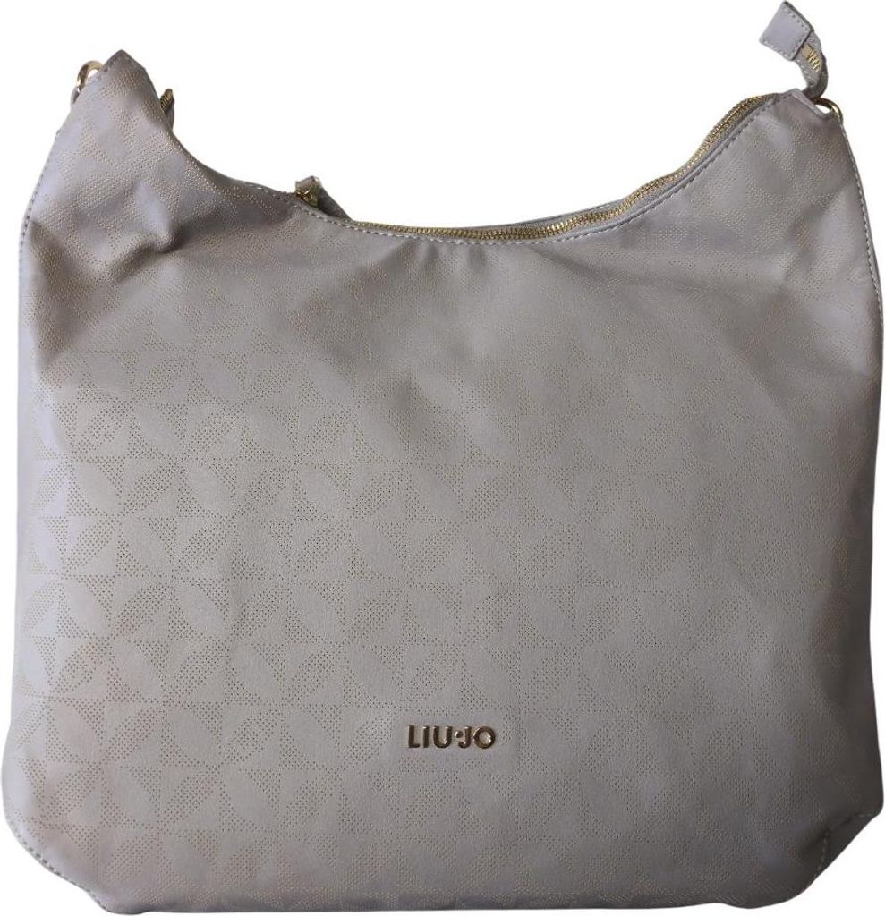 Liu Jo Handtasche Damen Shopper Kunstleder Stoff Grau Beige A15029E0003-63801