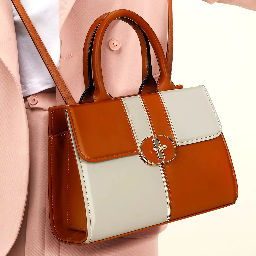 Petit sac bandoulière marron Gallantry en cuir synthétique durable - 3