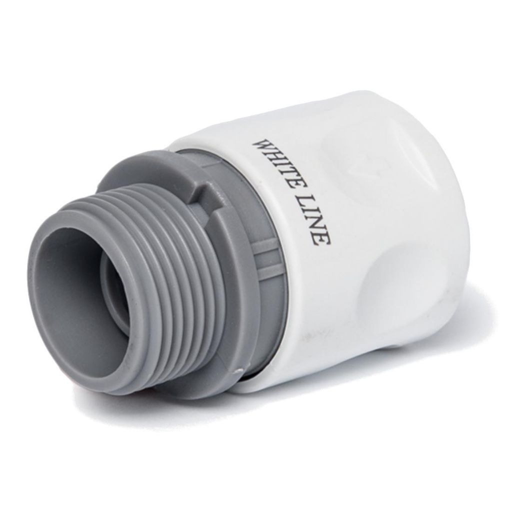 Bradas WL-EN1TSET 4529 – Set Giunto A Spruzzo Per Tubo, Sistema A Innesto, Bianco - 2