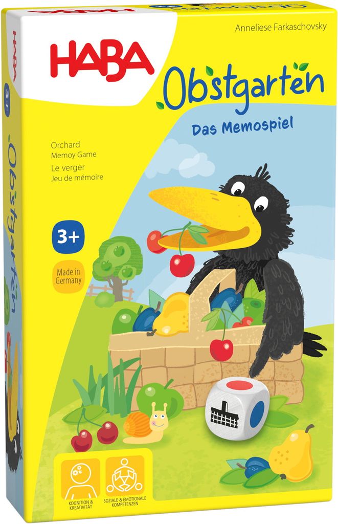 HABA Obstgarten Das Memospiel, Kinderspiel, Kooperatives Spiel, Spiele, 4610