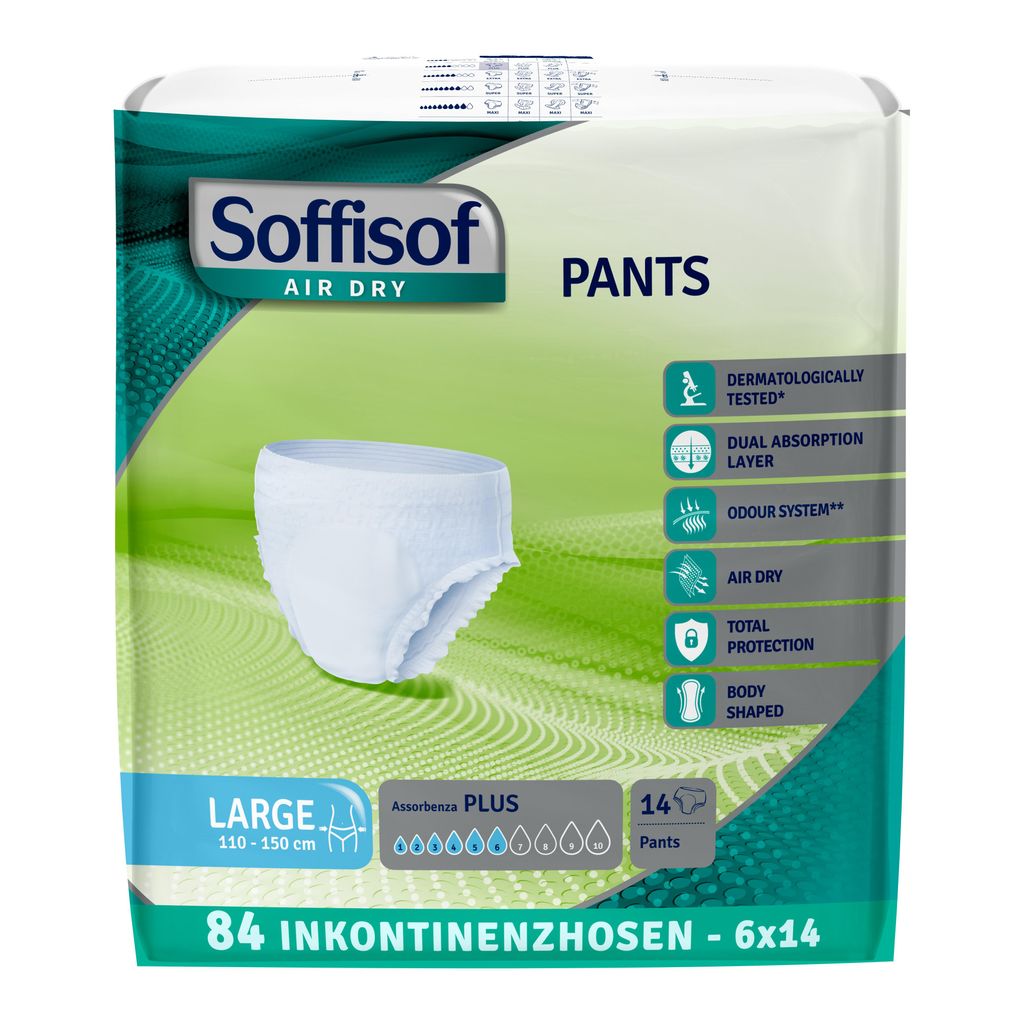 Soffisof Air Dry Pants Plus - 84x Pannoloni a Mutandina Immagine del prodotto 