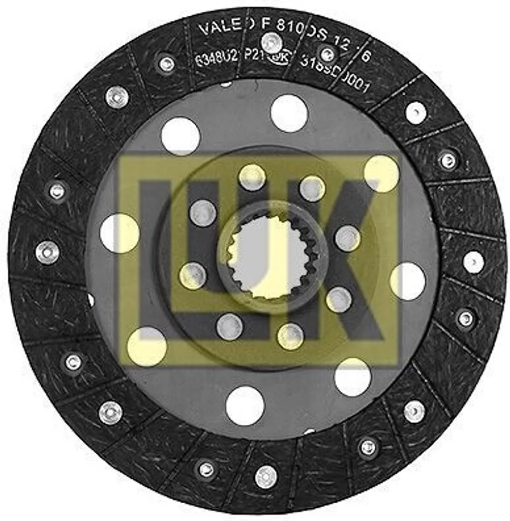 Disque d'embrayage LuK 215mm 19 dents pour réparation de transmission