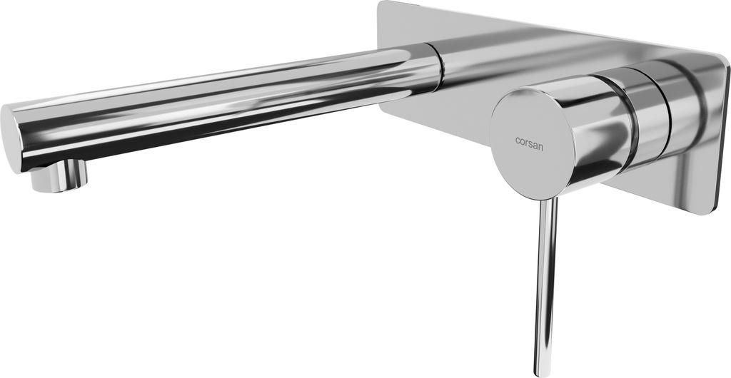 BADLAND Waschtischarmatur Unterputz Wasserhahn LUGO Mischbatterie für Badezimmer in Chrom