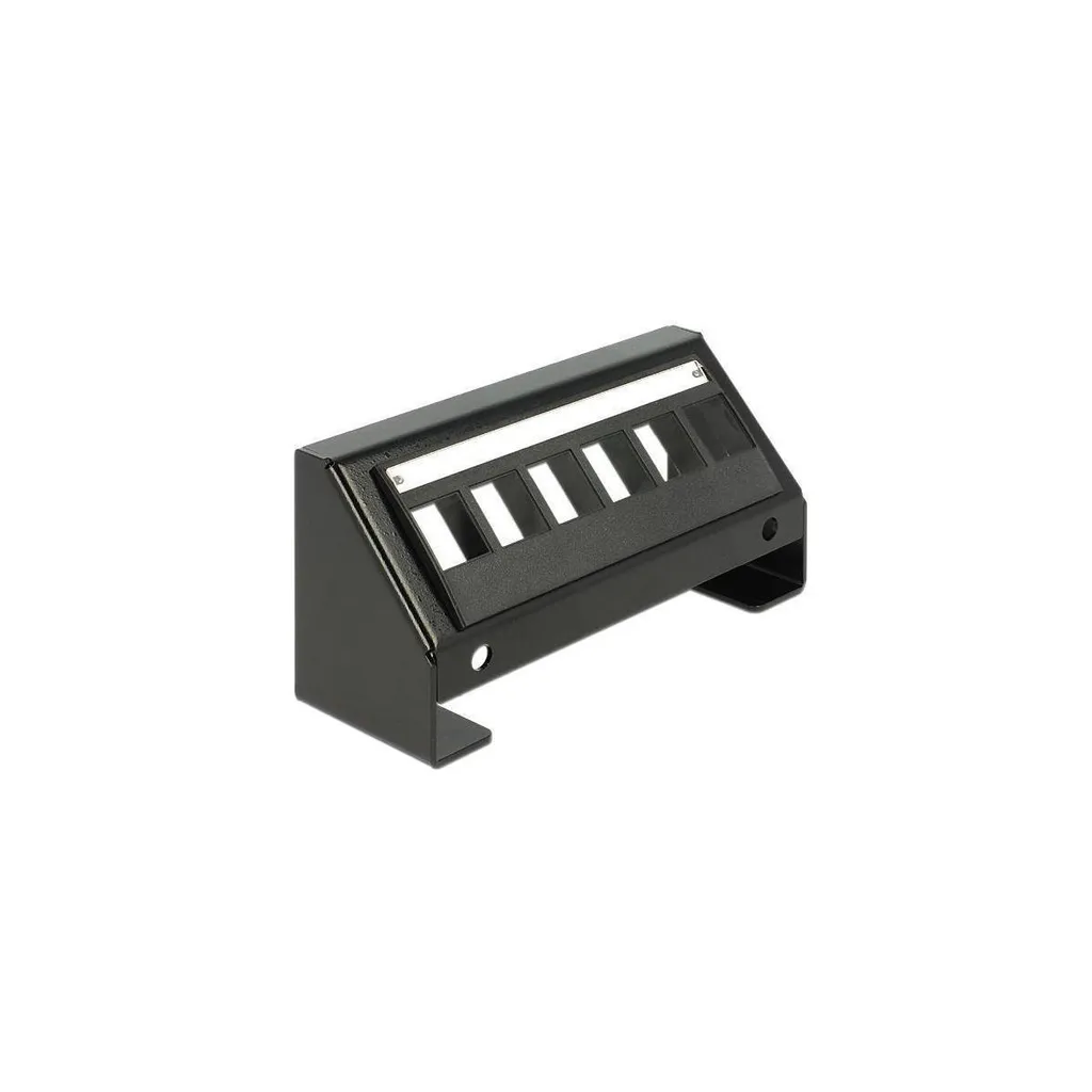 Support de Panneau Keystone 6 Ports Noir Boîtier de Brassage Multimédia