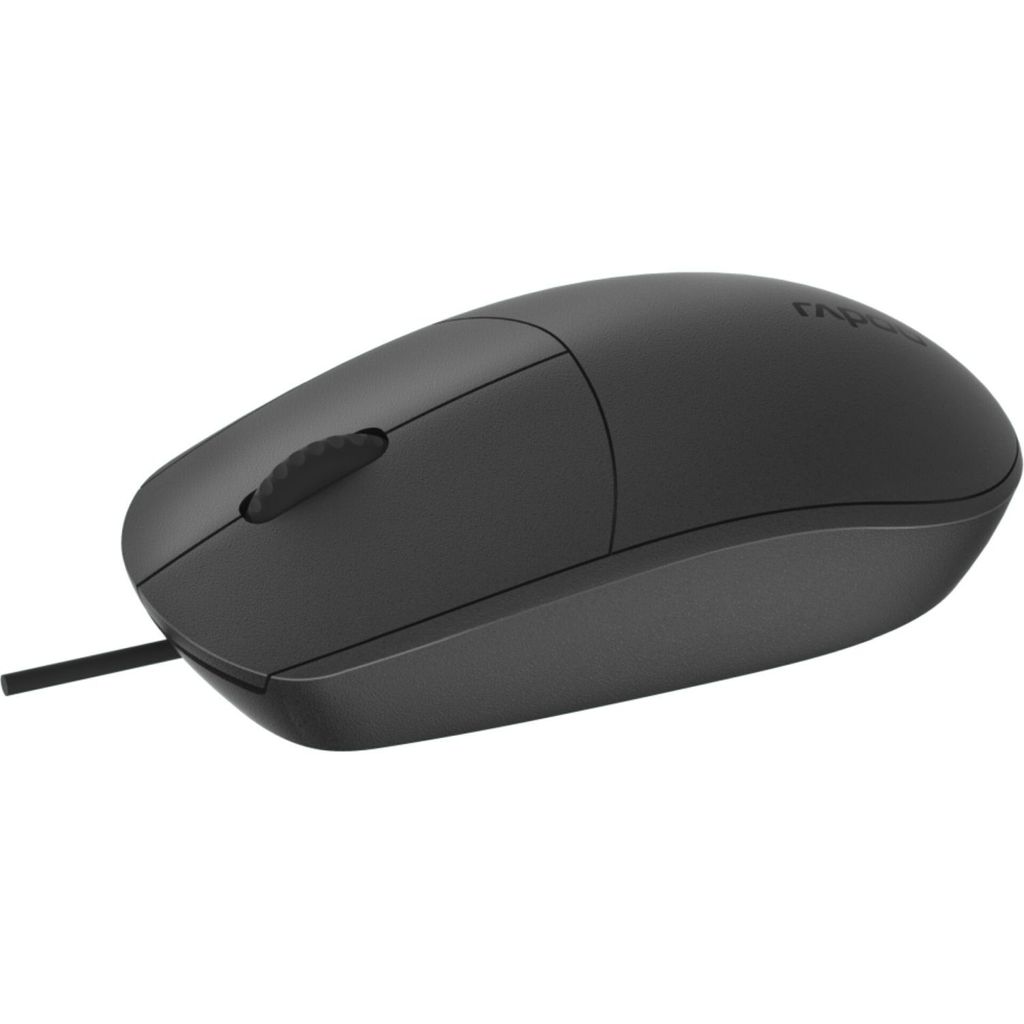 Rapoo N100-BK, Beidhändig, Optisch, USB Typ-A, 1600 DPI, Produktbild 