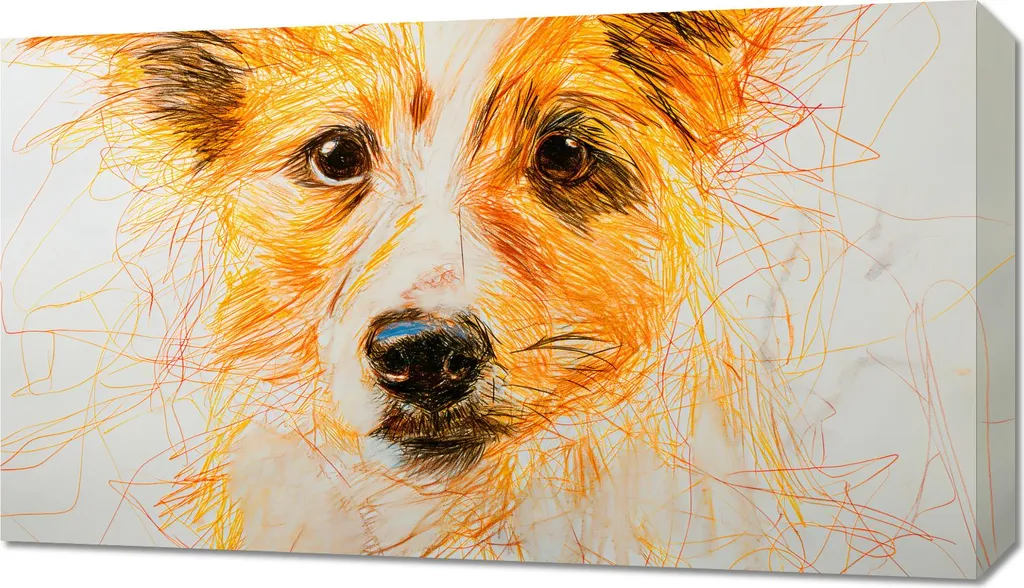 Opera su Tela Ospite Affascinante 70x40 - Arte Contemporanea Casa