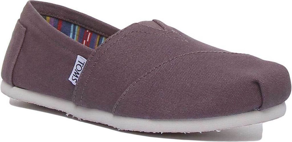 Toms Frauen Klassische Le wand Veganer auf Turnschuhen Grau – 3.5 UK / Grau