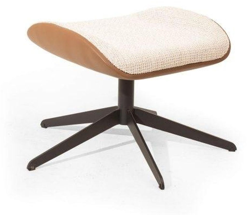 Stilvoll Beige Farbe Soft Hocker Kunstleder Perfekte Möbel in Wohnzimmer