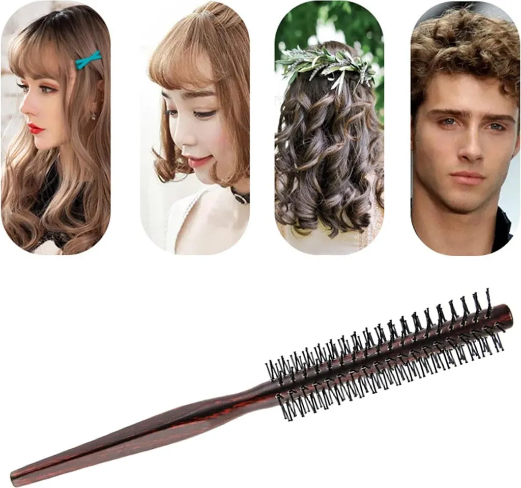 Spazzola Professionale per Barba e Capelli Uomo - 21cm Nylon - 5