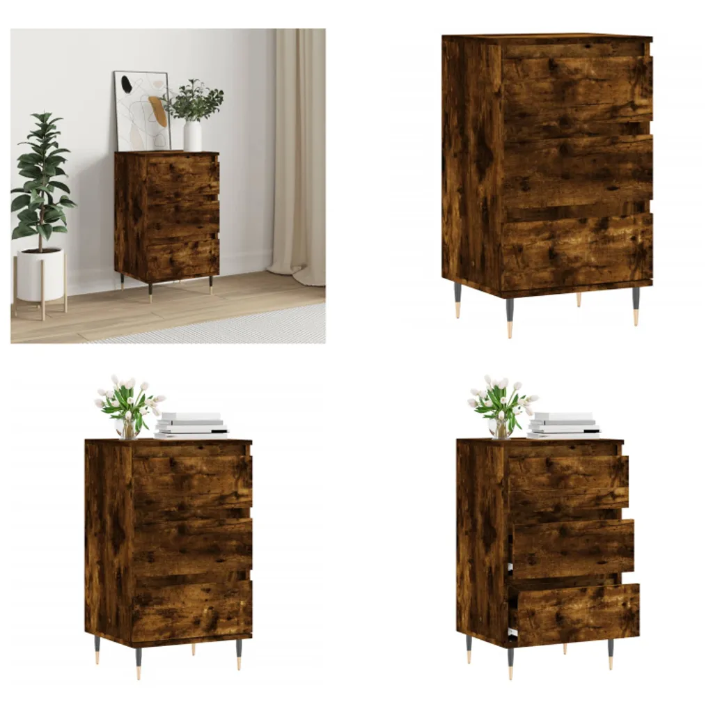 Credenza Rovere Affumicato VidaXL 70cm | Mobiletto Artistico Living