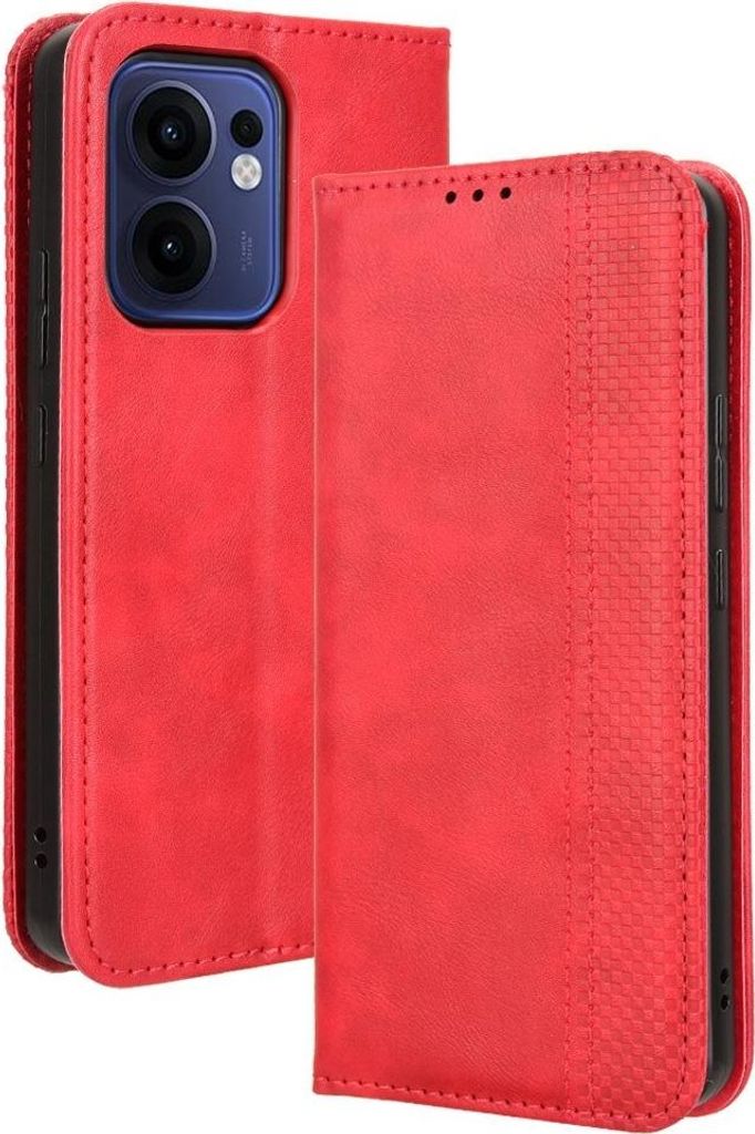 OPPO Reno13 F / FS 5G Hülle - Coverup Vintage Style Klapphülle - Rot