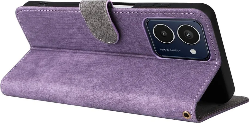 TIANYUE Custodia Portafoglio Per HMD Pulse Pro: Blu Con Supporto, Slot Carte E Chiusura Magnetica - 2