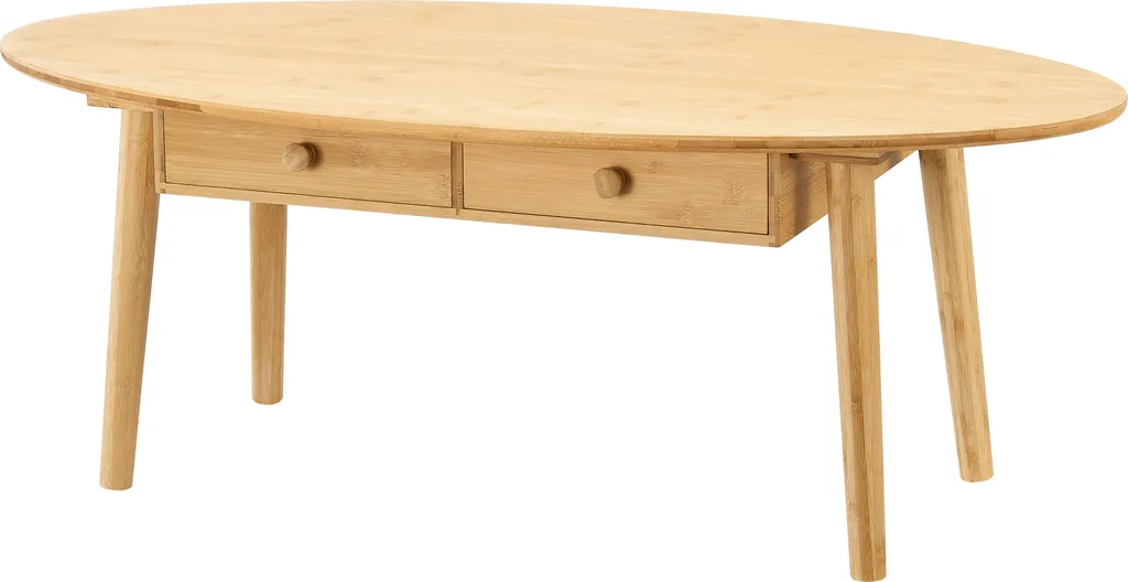 Table basse en bambou Harboøre structure résistante et finition mate