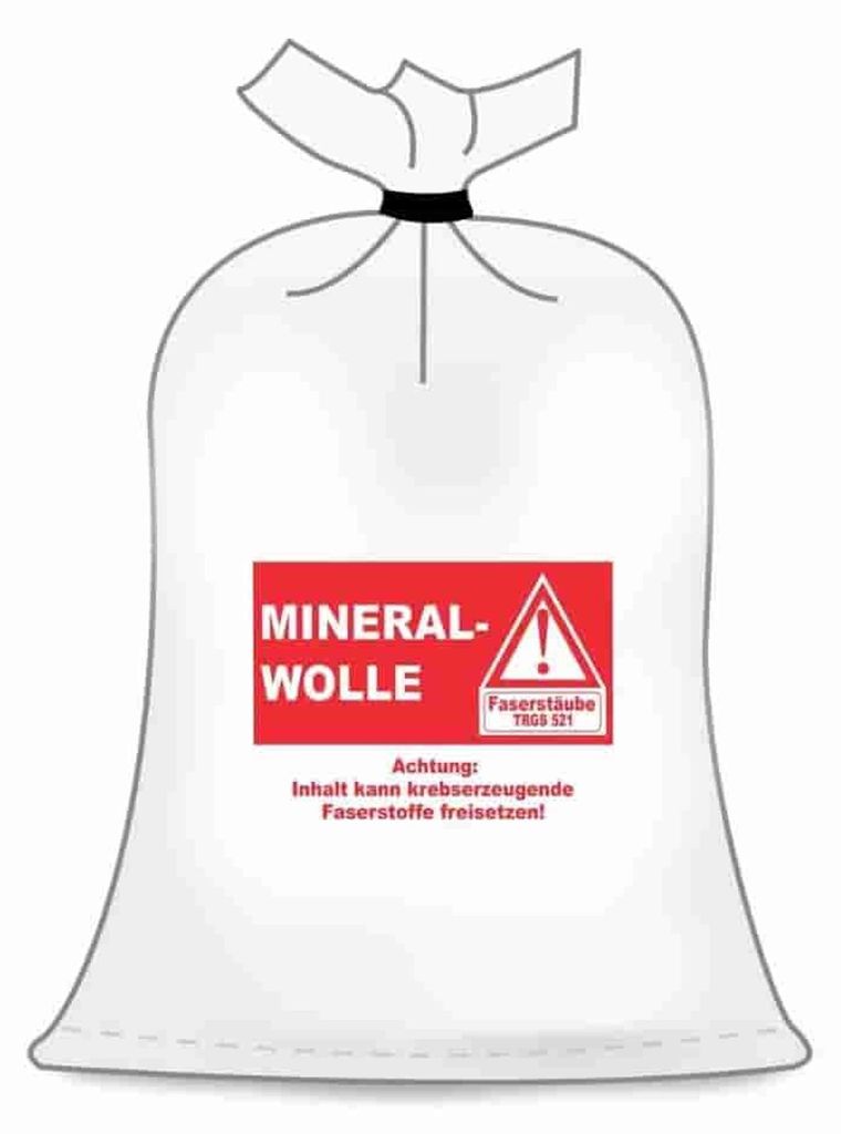 KMF Sack, Mineralwolle Sack, 140x220 cm, Entsorgung Mineralwolle