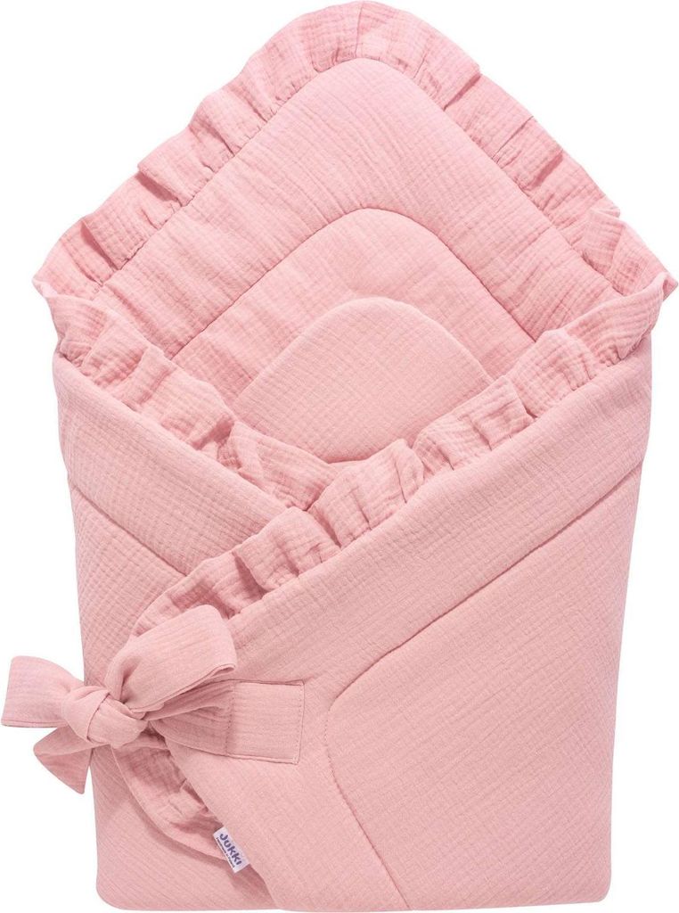 Musselin-Wickeldecke für Babys – Pink Produktbild 
