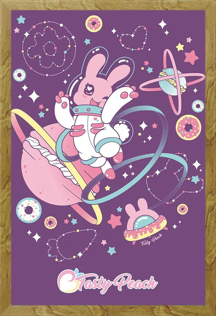 Offerta Poster Chirii Tasty Peach con Cornice Shinsuke 61x91.5cm