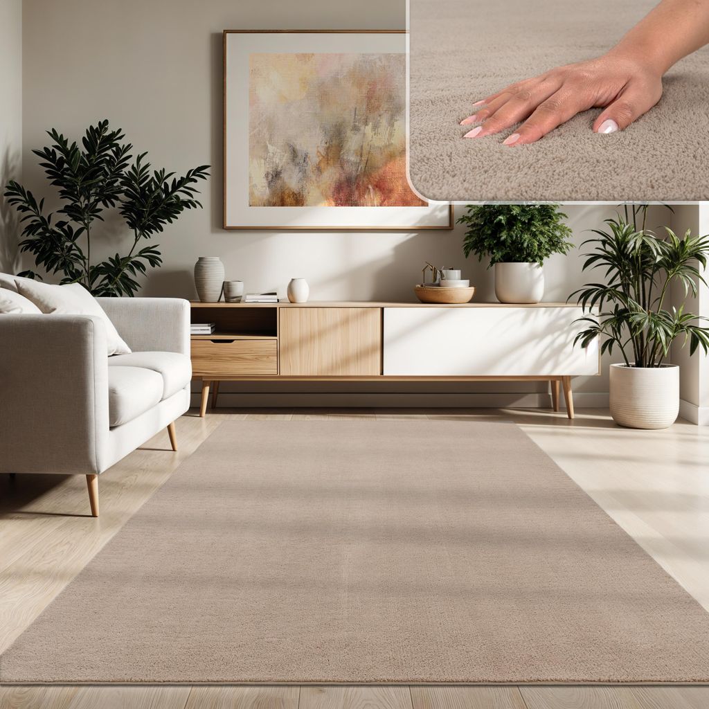 Tapis de salon moderne Tapis à poils courts Lavable Doux Image du produit 