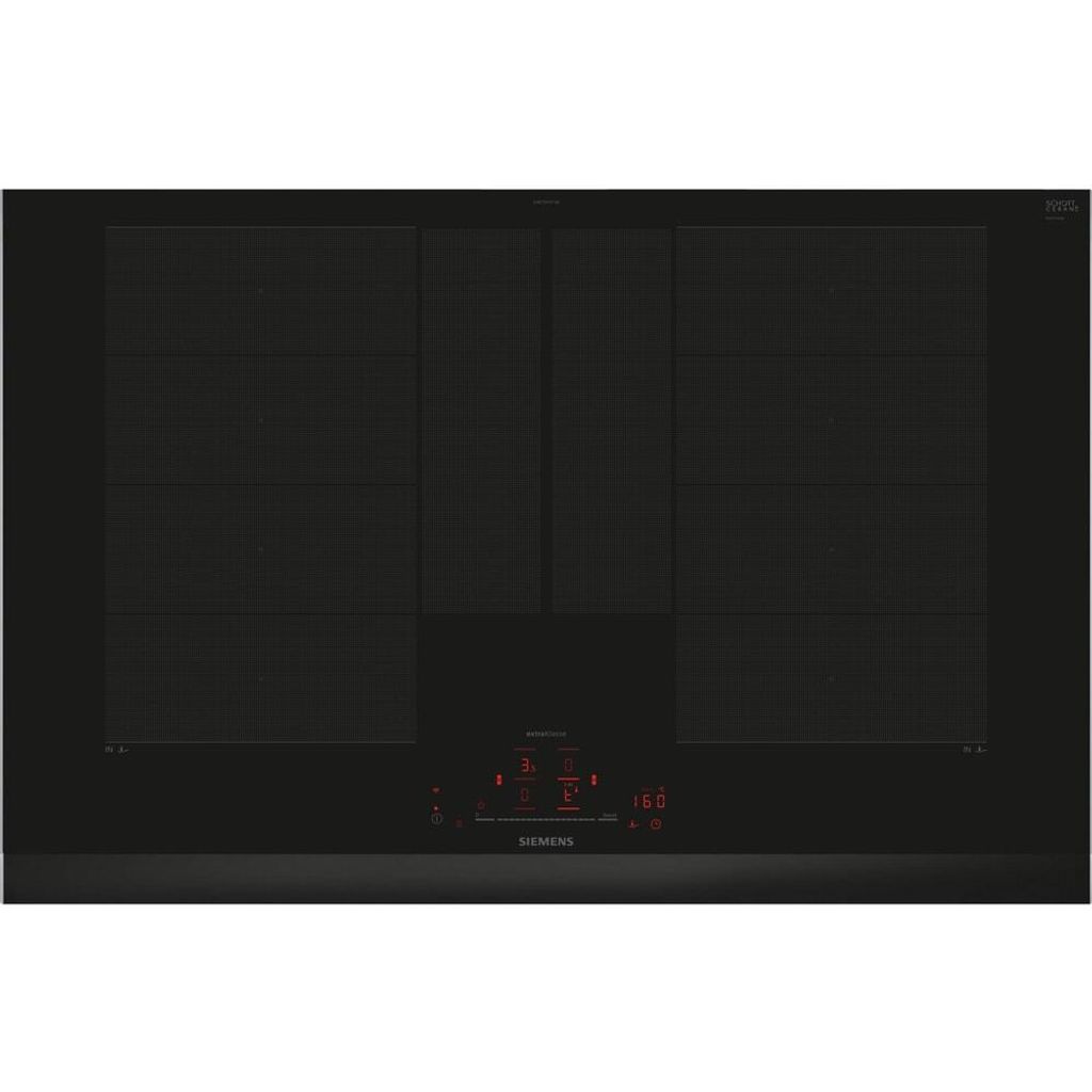 Siemens Extraklasse iQ700 EX875HYC1M Induktionskochfeld, 80 cm, Schwarz Mit Rahmen aufliegend, Home Connect