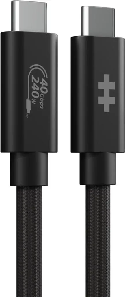 Câble USB4 pour Moniteur 8K et Charge Laptop 240W HyperDrive 1.2m Noir