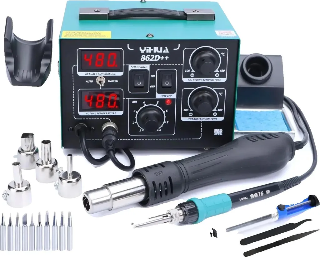 Station de soudage pour réparation électronique et projets DIY 862D 220V