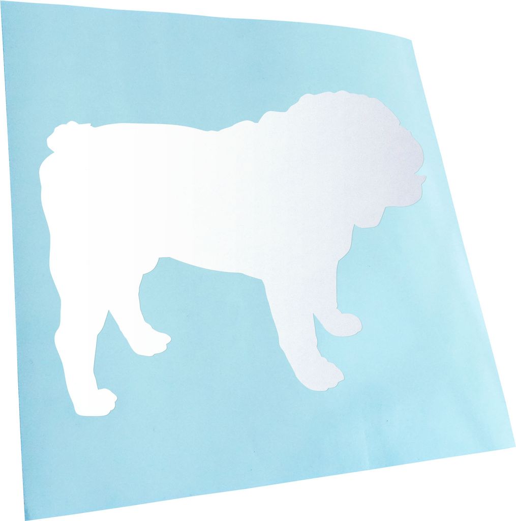 Kiwistar - Autoaufkleber - Englische Bulldogge Hunderasse Heckscheibenaufkleber - Aufkleber für Auto Kfz Fahrrad, LKW, Truck Mofa