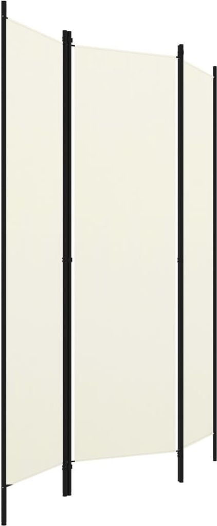 vidaXL Séparation de pièce 3 pièces blanc 150x180 cm Image du produit 