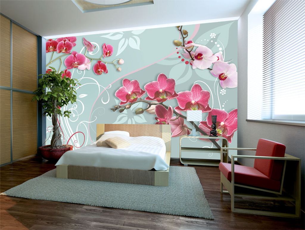 Vlies Fototapete 400x280 cm Tapeten Wandtapete XXL Blumen Produktbild 
