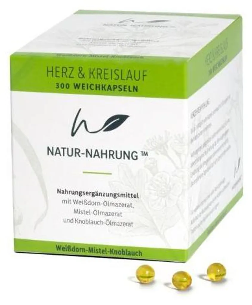 Améliorer sa Circulation et Coeur Aubépine Ail Natur-Nahrung 300 caps