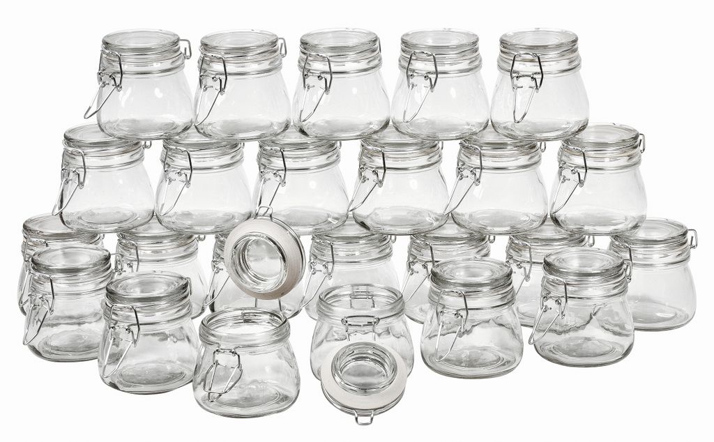 VBS XXL Bügelgläser Bauchig 24 Stück 150ml
