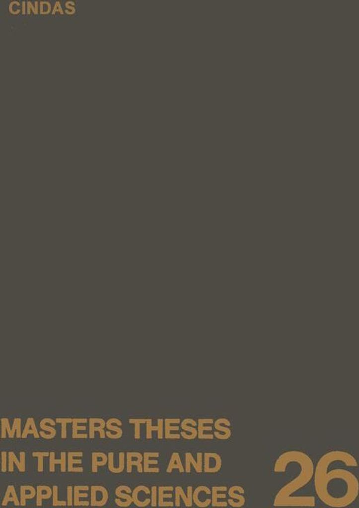 Masters Theses in the Pure and Applied Sciences