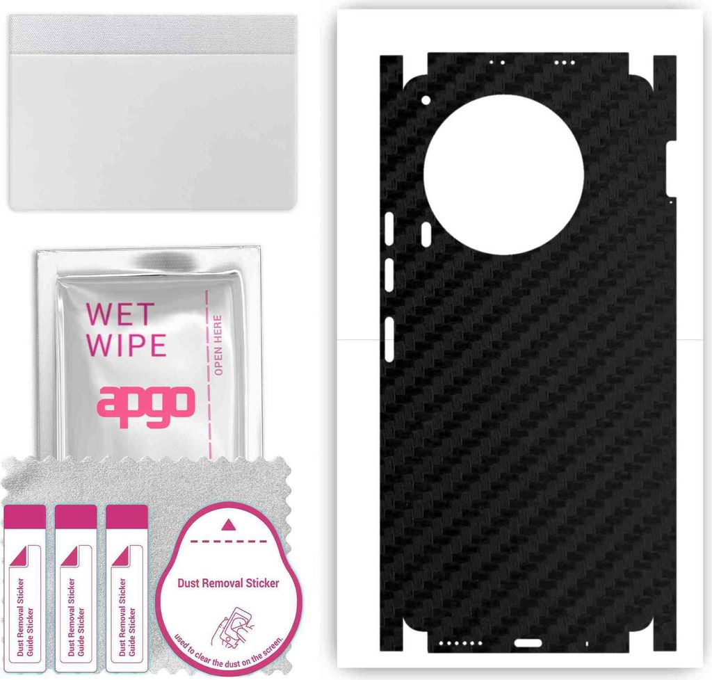 apgo Rückseite + Seiten Schutzfolie, Skin, kompatibel mit Tecno Camon 30 5G, Hinten Displayschutzfolie aus Vinylfolie, kratzfest, einfache Montage...