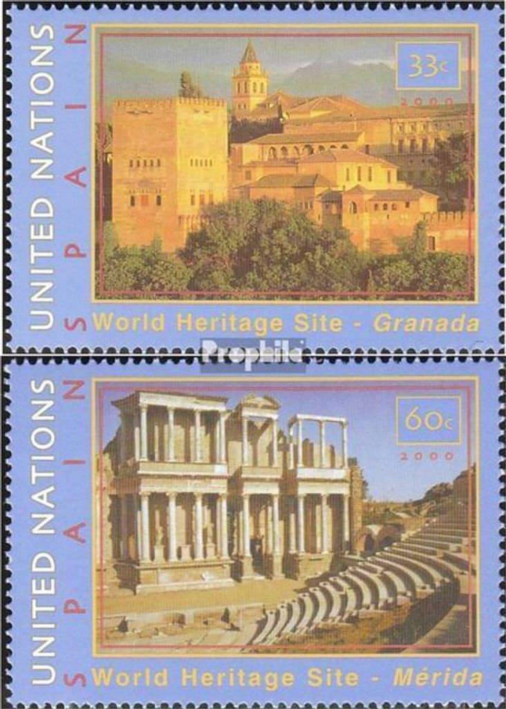 Briefmarken UNO - New York 2000 Mi 846-847 (kompl.Ausg.) FDC Spanien