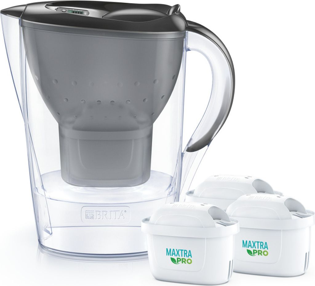 Brita Starterpaket Marella graphit inkl. 3 Maxtra Produktbild 