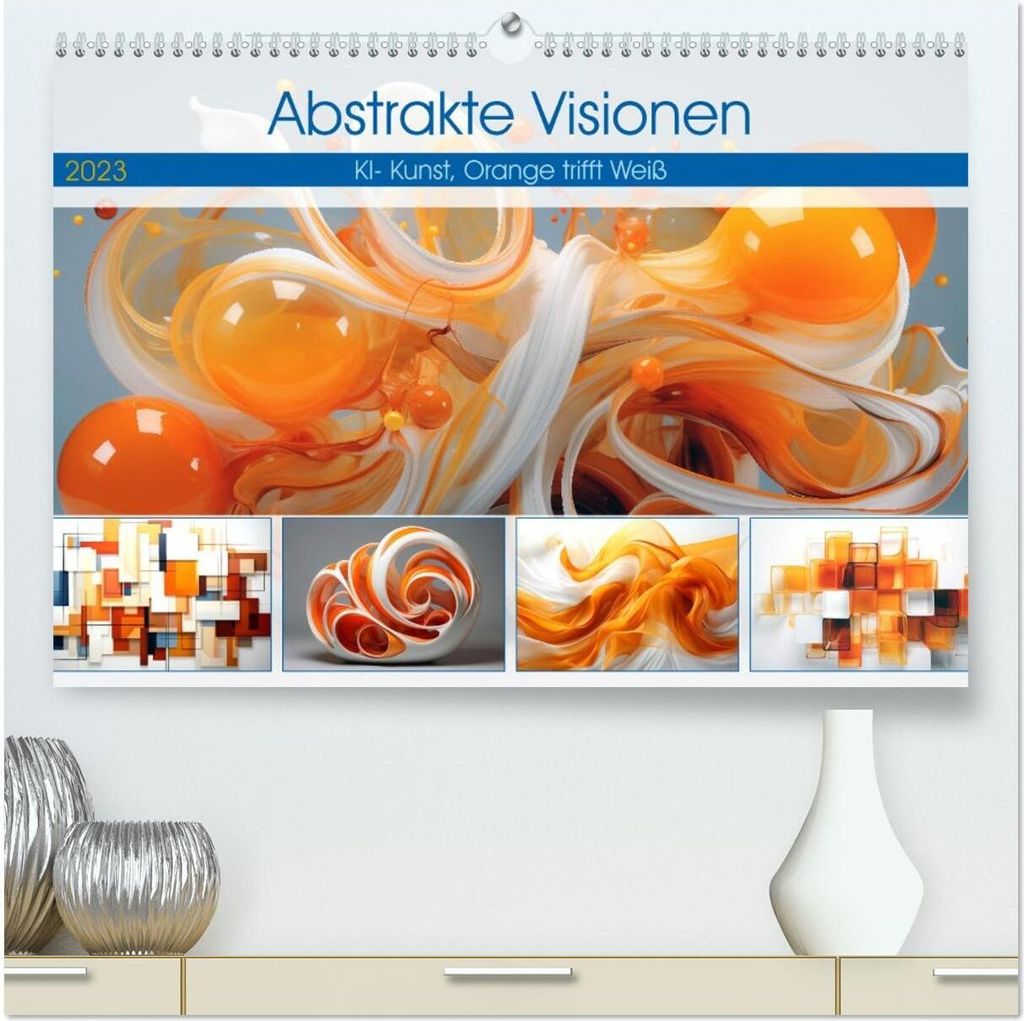 Abstrakte Visionen (hochwertiger Premium Wandkalender 2026 DIN A2 quer), Kunstdruck in Hochglanz