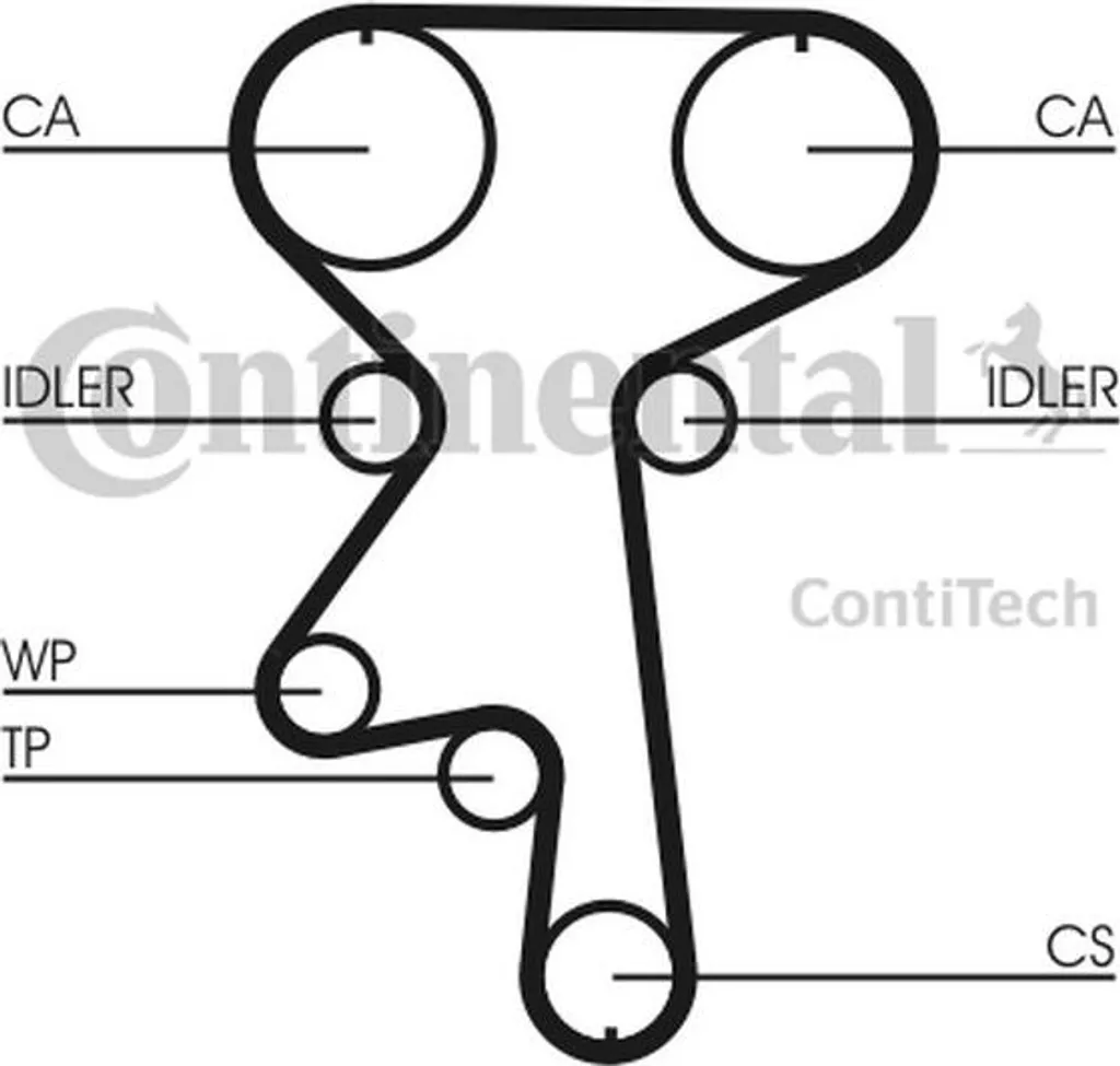 Kit Distribution + Pompe à Eau CONTINENTAL CT924WP1 pour Opel Frontera B