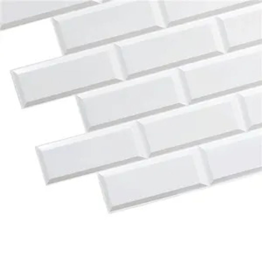 Panele ścienne / sufitowe PCV 3D, Cegła biała, 1 Panel, Zdjęcie produktu 
