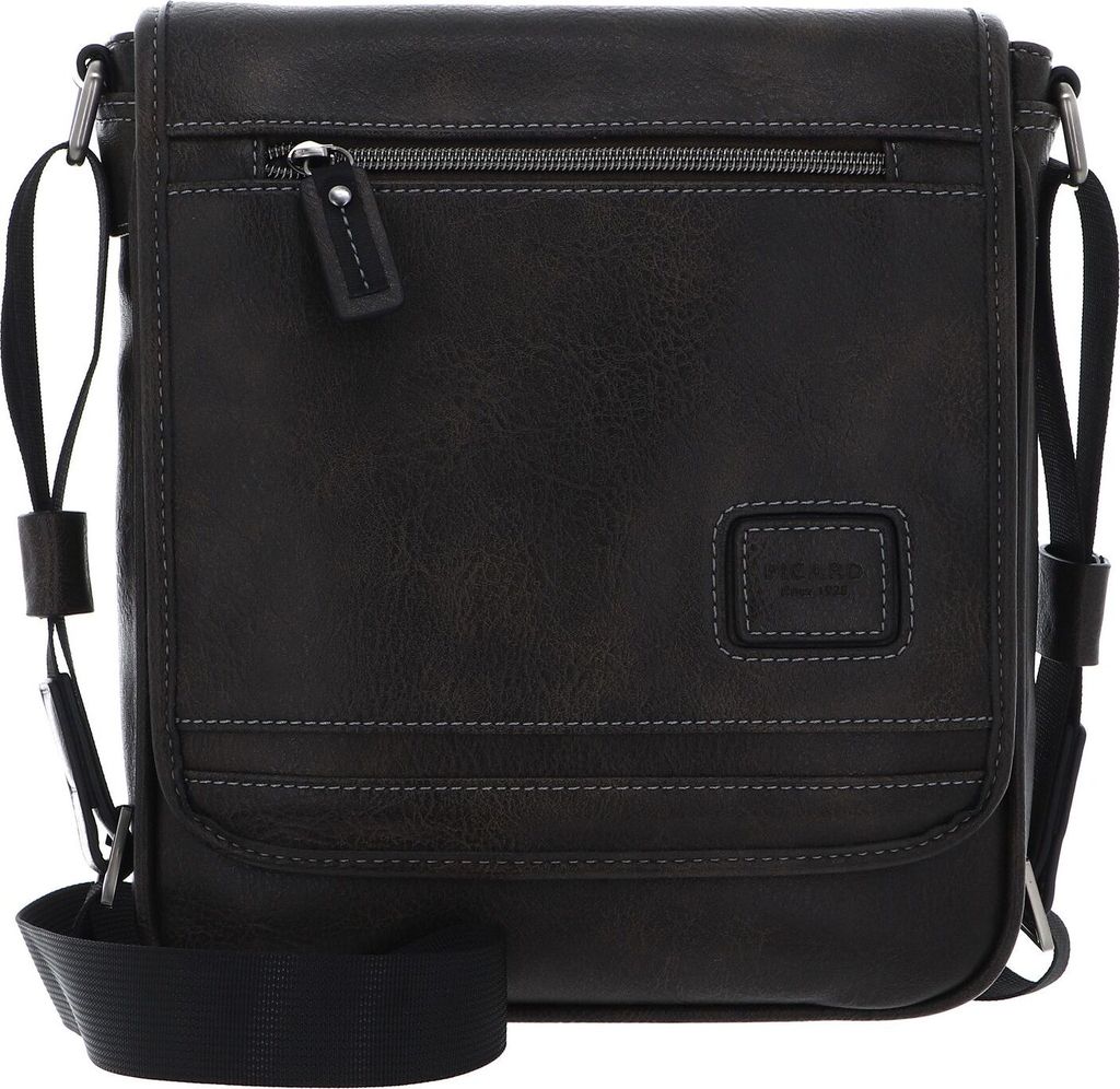 PICARD Umhängetasche Schultertasche Breakers Business Cross Bag Graphite braun