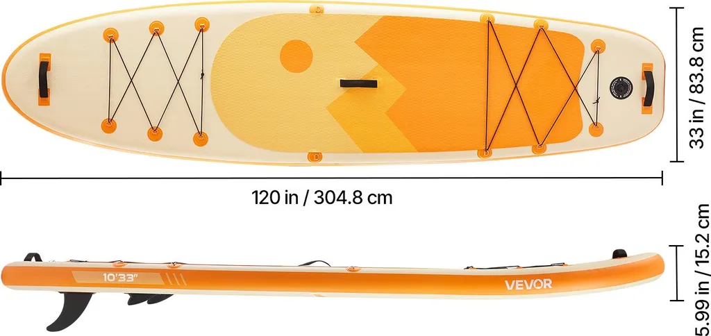 Paddle gonflable large et stable pour adultes et ados - Pack SUP complet - 8