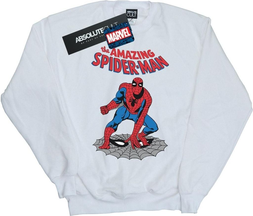 Marvel - "The Amazing Spider-Man" Sweatshirt für Damen BI30019 (S) (Weiß)