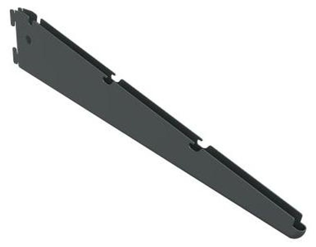 INTEGRI Anthrazit Schrägkonsole 15° 420mm Garderobensystem Schuhregal Konsole Stahl